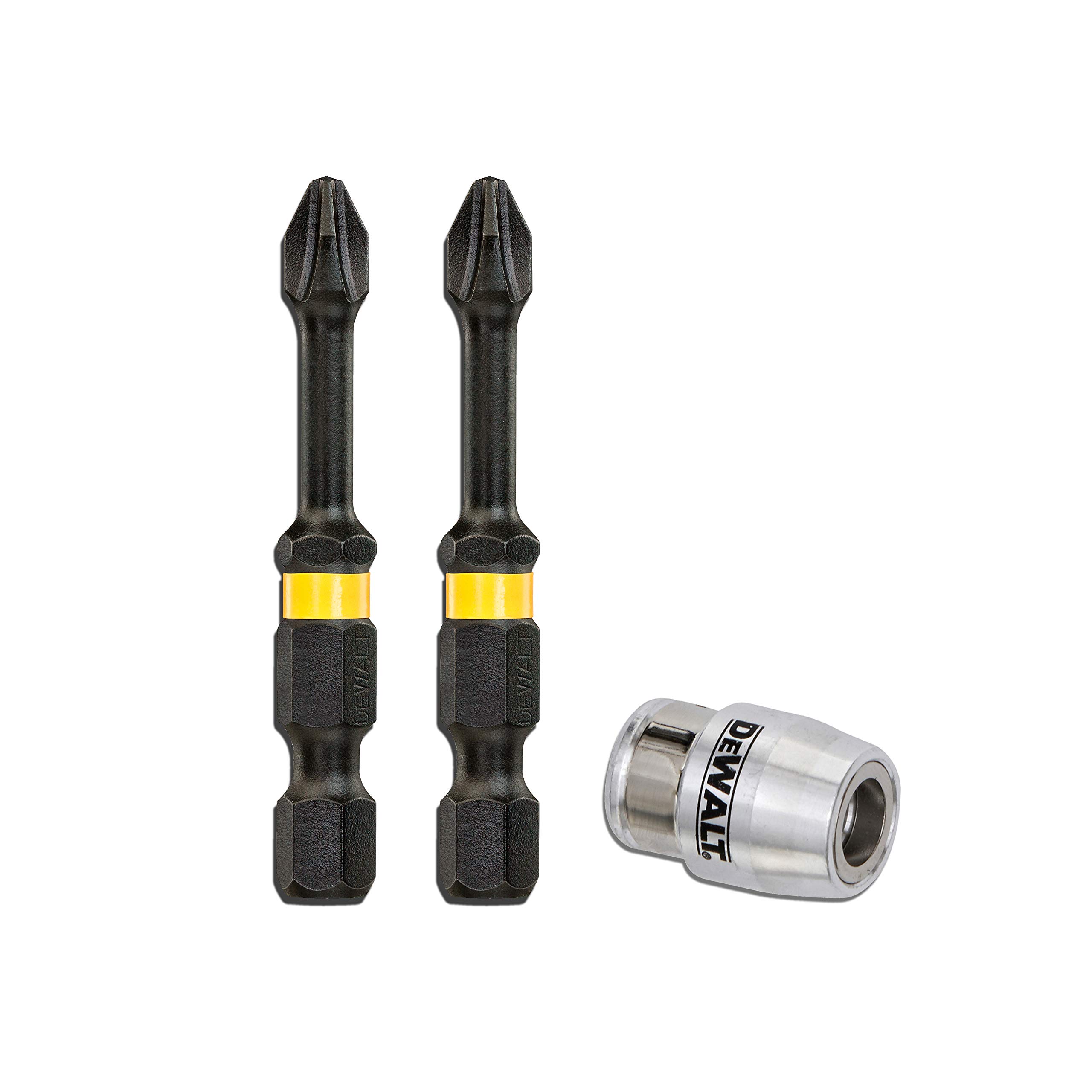 Bague DEWALT avec 2 Embouts Impact Torsion Ph2 50mm pour Professionnels en Construction